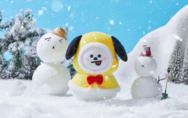 BT21變成雪人啦!BT21推出超萌「雪人系列」,快來和BT21雪人一起在雪中玩耍~
