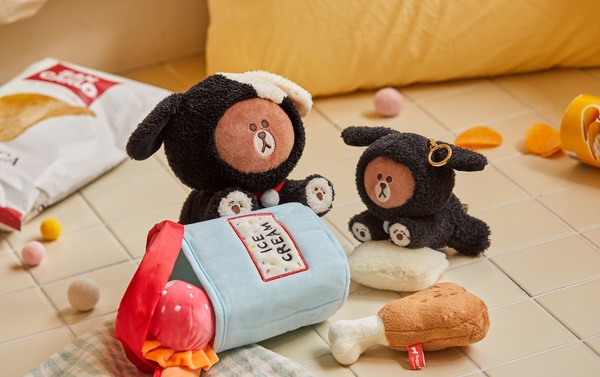 狗狗熊大出沒!LINE FRIENDS推出全新「狗狗熊大系列」,毛茸茸狗狗裝+超Q狗掌太療癒