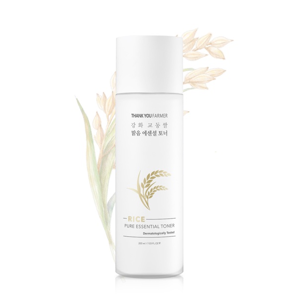 開架濕敷化妝水推薦5:THANK YOU FARMER 江華喬桐米透亮精華化妝水 200ml,NT.790