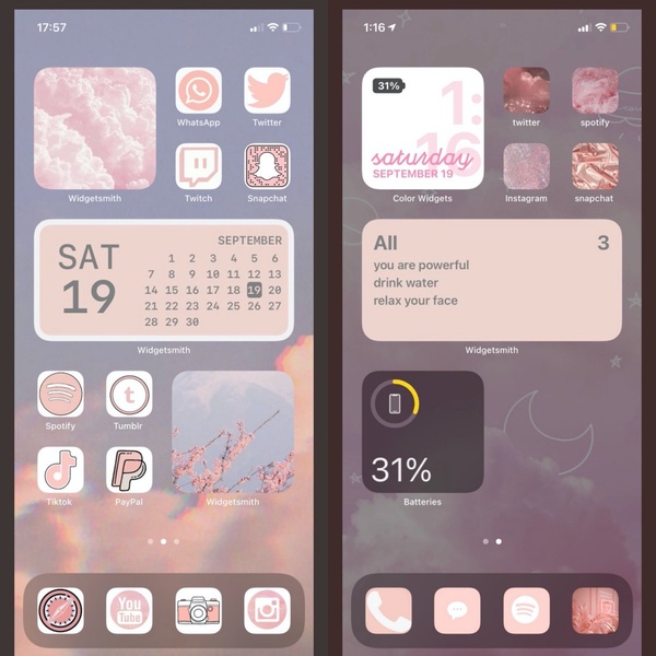 iPhone桌布排版範例懶人包!夢幻粉彩、大地色風格美哭,還有滿滿APP圖示等你收藏~