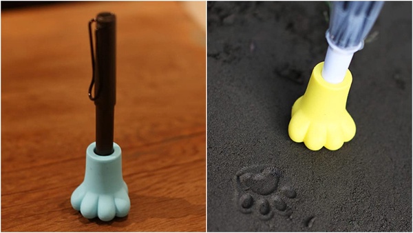 日本「貓咪肉球雨傘」萌翻全場，雨水滴落就像貓咪肉球腳印！還有這款台灣就能入手～