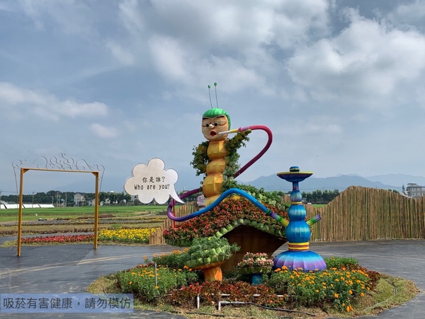 2020「台中國際花毯節」來啦！10米高紅心皇后、柴郡貓迷宮，和愛麗絲一起探險奇妙花境