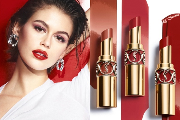 YSL 情挑誘光水唇膏 血紅棕色系