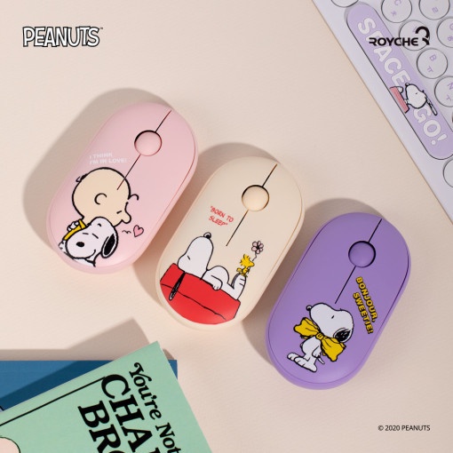 「史努比無線滑鼠」可愛登場！無線連接+無噪音設計，呆萌史努比讓你天天被療癒～
