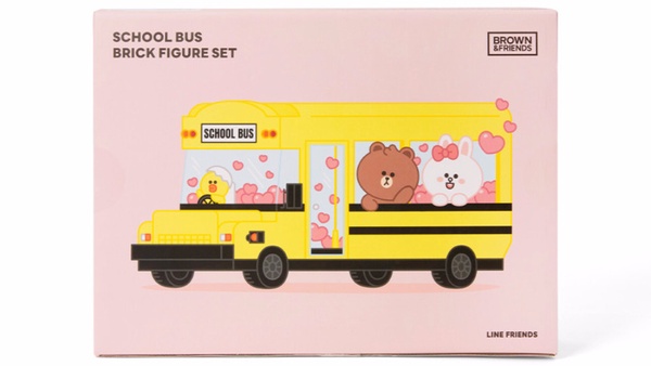 LINE FRIENDS「校車積木組」登場！打造專屬黃色校車，和寶寶熊大一起上學去