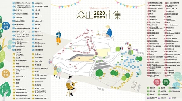 台南最美「森山市集」11/28登場！百間攤位齊聚台南美術館，還有特色藝文展演免費看！