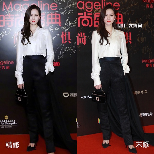 楊冪、劉詩詩、唐嫣同場紅毯PK！12女星紅毯造型精修vs未修，宋茜、關曉彤都被嫌胖