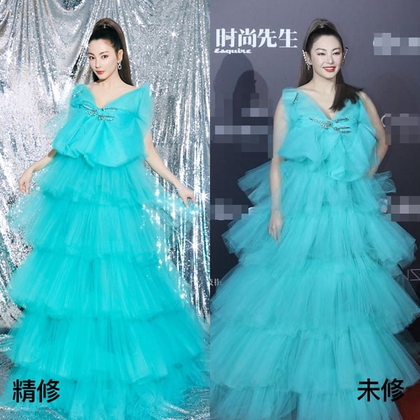 女星紅毯造型精修vs未修3:張雨綺