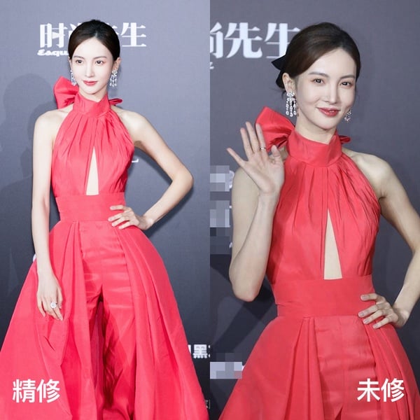 女星紅毯造型精修vs未修6:金晨