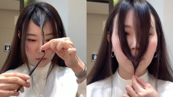 韓妞親授修瀏海技巧！手殘族也能自己剪瀏海，浪漫中分、胎毛瀏海通通搞定！