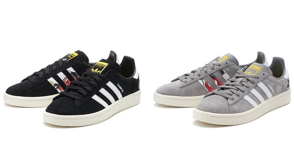 adidas Originals X 迪士尼「SUPERSTAR 米奇&amp;米妮／黑」10,989日元（約NT$2,990）