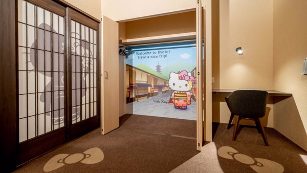 日本京都「Hello kitty歌舞伎主題套房」全新登場！和服Kitty陪你入睡，濃厚日式復古風