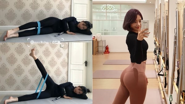 彈力帶Ｘ臀腿塑形5動作！韓妞實測一週Get性感蜜桃臀，雙腿還變細長