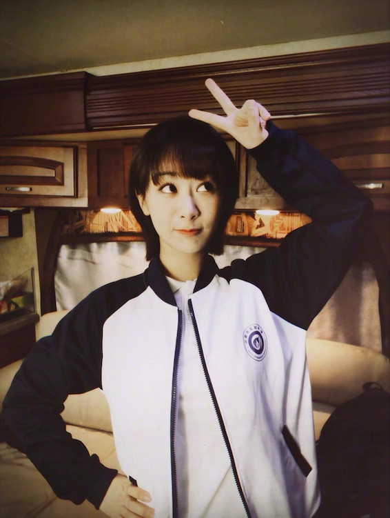 陸劇女星校服造型1：楊紫