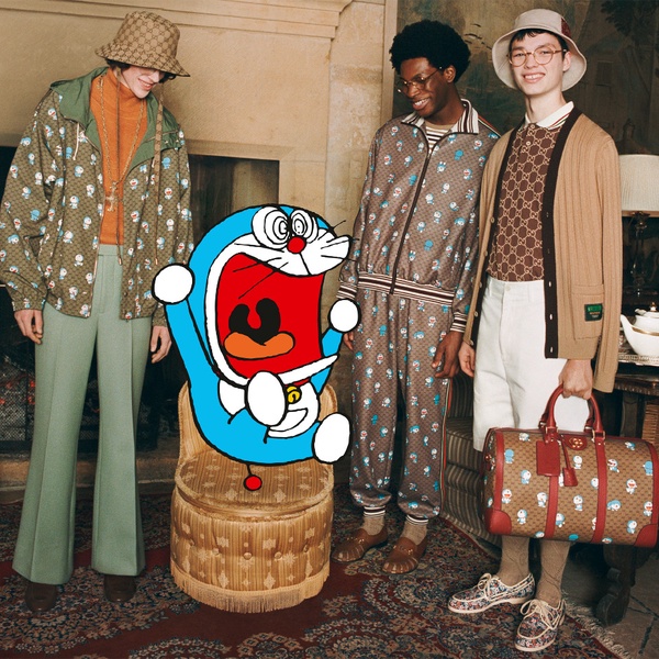 「Gucci x 哆啦A夢」新年系列登場！金牛哆啦A夢結合GG老花，全系列包款都太可愛