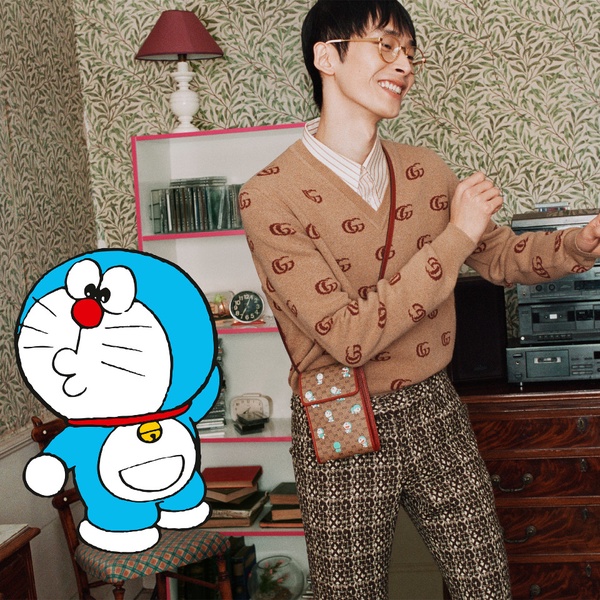 「Gucci x 哆啦A夢」新年系列登場！金牛哆啦A夢結合GG老花，全系列包款都太可愛