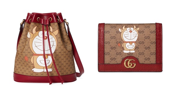 「Gucci x 哆啦A夢」新年系列登場！金牛哆啦A夢結合GG老花，全系列包款都太可愛