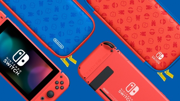 任天堂 Switch 推出全新「瑪利歐版」!復古亮麗紅+藍配色,預計2月在台上市!