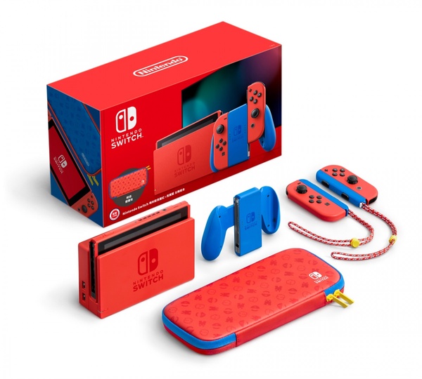 任天堂 Switch 推出全新「瑪利歐版」!復古亮麗紅+藍配色,預計2月在台上市!