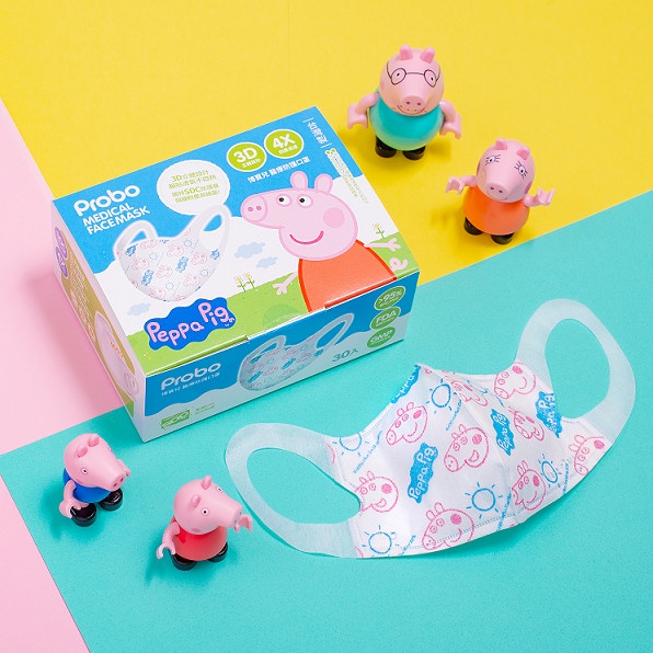 屈臣氏 8 款限定醫療口罩登場！佩佩豬、LINE FRIENDS、蛋黃哥造型超萌必收
