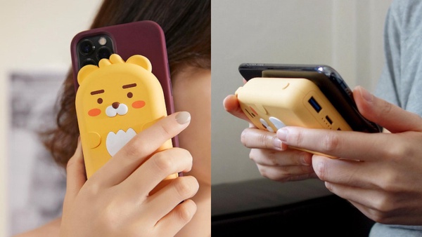 KAKAO FRIENDS「吸附式無線行動電源」登場!萊恩化身吸盤小章魚,充電時也能滑手機
