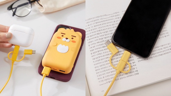 KAKAO FRIENDS「吸附式無線行動電源」登場!萊恩化身吸盤小章魚,充電時也能滑手機