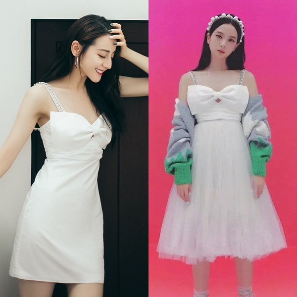 明星撞衫4:迪麗熱巴vs金智秀Jisoo