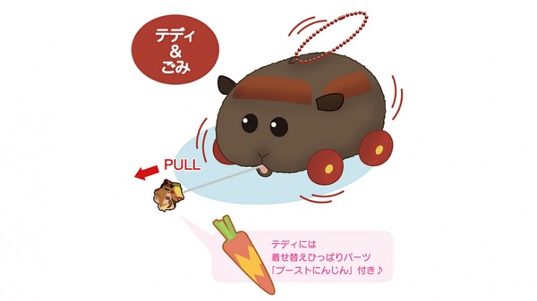 《天竺鼠車車》官方娃娃來了！超萌掌上型娃娃兩款一次齊發，泰迪吃垃圾完美重現！