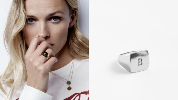 ZARA「字母飾品」回歸了!立體字母項鍊、耳環小巧可愛,真皮鑰匙圈超有質感~