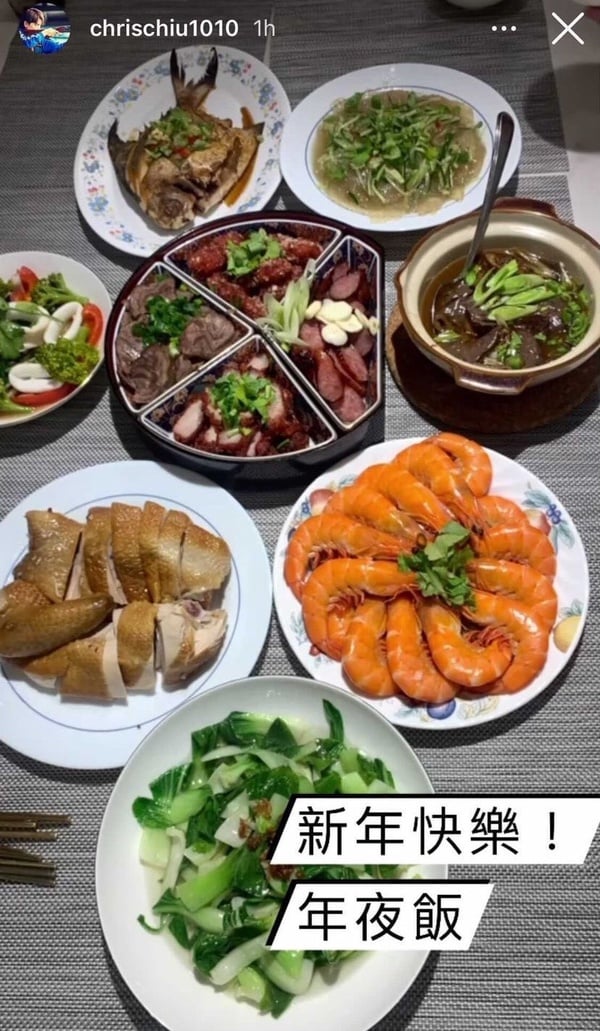 2021年夜飯大合輯！宋芸樺3張桌子放不下，陳時中：「一定在家吃年夜飯」