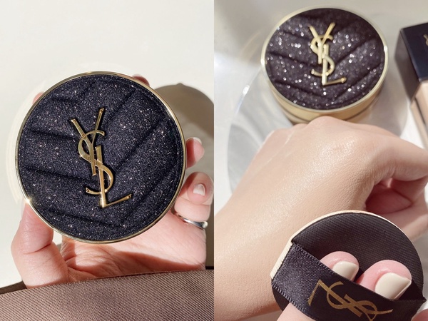 2021春夏霧光底妝新品推薦1:YSL 恆久完美霧光氣墊粉餅 璀璨星空版,14g/NT2,400(限量)