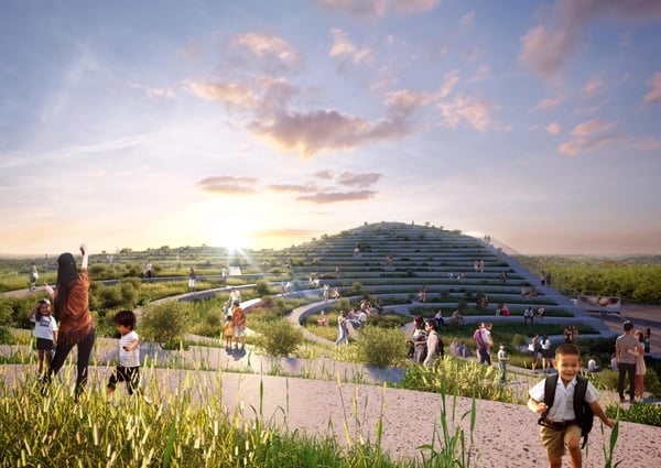 全台最美市場在台南！台南「新化果菜市場」波浪屋頂+梯田式設計，買菜也能超Chill～