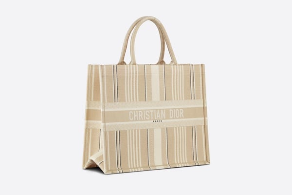 Dior 2021夏季新色登場！Dior「燕麥色Book Tote」清新百搭，背上身瞬間自帶溫柔氣質
