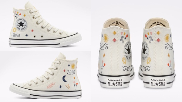 CONVERSE限定「星月刺繡」登場，韓系清新插畫超可愛！還有全新「花卉系列」更是浪漫～
