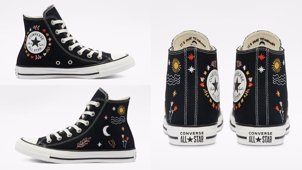 CONVERSE限定「星月刺繡」登場，韓系清新插畫超可愛！還有全新「花卉系列」更是浪漫～