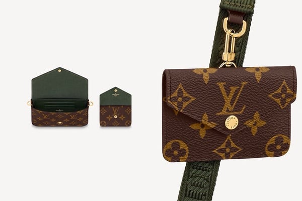 下一個爆款？LV推出全新二合一包 Félicie Strap & Go，經典老花+信封袋設計更顯優雅