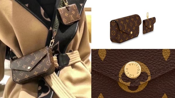 下一個爆款？LV推出全新二合一包 Félicie Strap & Go，經典老花+信封袋設計更顯優雅
