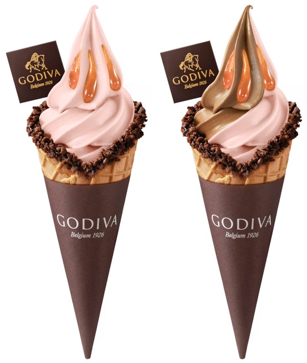 GODIVA推「紫薯紅豆霜淇淋」,還有紅豆奶昔!