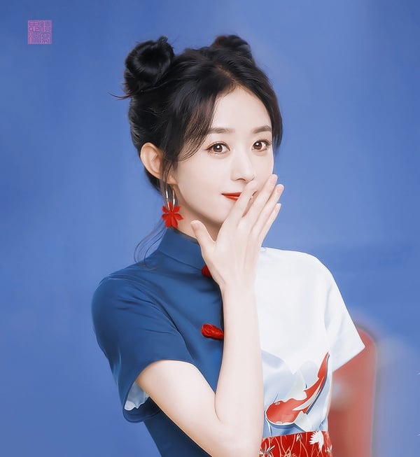 陸劇女星旗袍造型6：趙麗穎