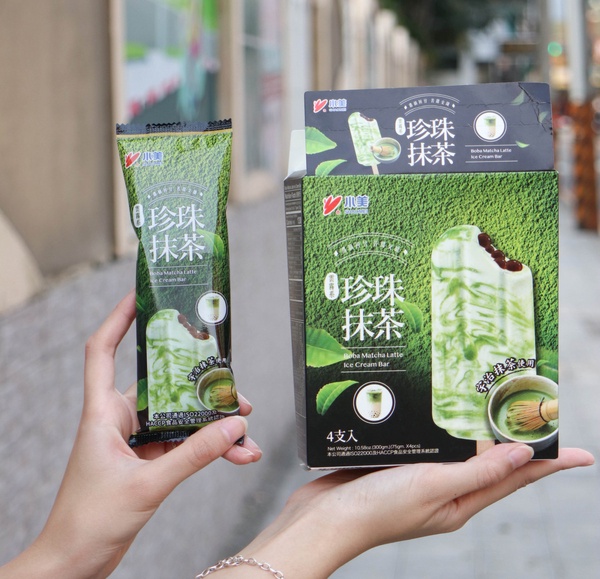 小美珍珠抹茶雪糕全聯開賣！雪糕版的抹茶珍珠歐蕾，雲霧感認真超美