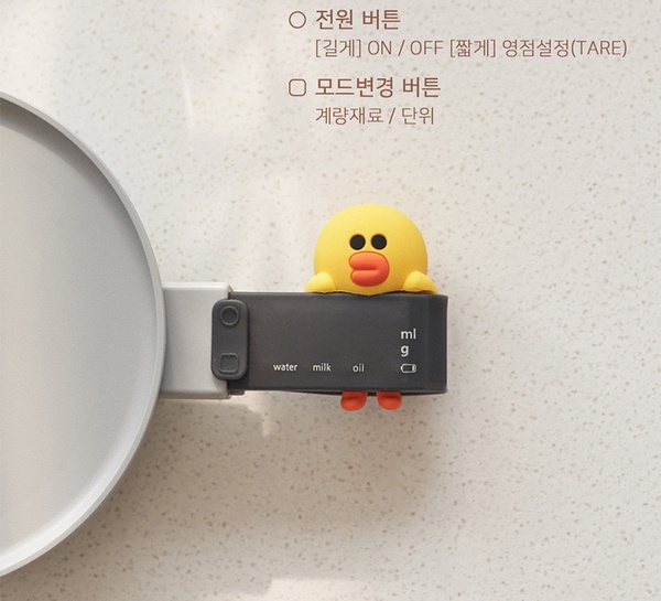 Line Friends推出一系列「廚房測量用品」，熊大&莎莉造型計時器、電子秤陪你做料理！