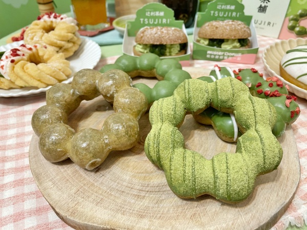 抹茶控搶吃！Mister DonutＸ辻利茶舗推8款抹茶系甜甜圈，三重抹茶「生抹茶波堤」必吃
