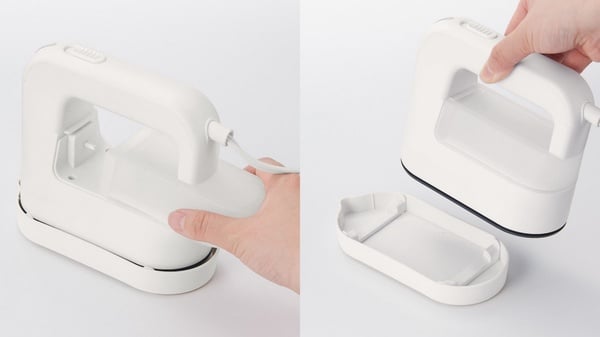 又一質感系家電！日本無印良品推出「迷你熨斗」，純白造型＋輕巧尺寸使用超方便！