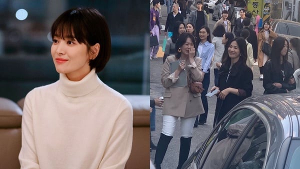 路人鏡頭下的女明星！宋慧喬被讚像芭比，網見到孫藝珍&玄彬本人：「根本雕像&洋娃娃」