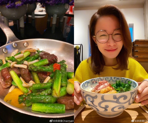 佘詩曼保養秘訣４：美食照吃，但少量多餐