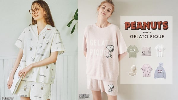 gelato piqueＸ史努比夏季聯名登場！全白史努比玩偶、涼感室內拖鞋，台灣這天上市！
