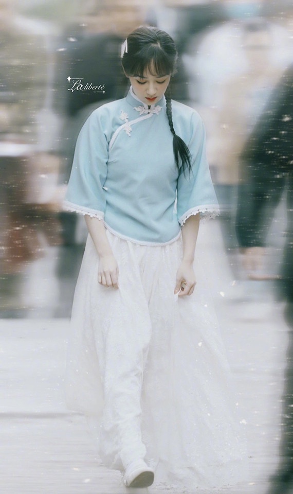 陸劇女星「民國風麻花辮造型」1：楊紫