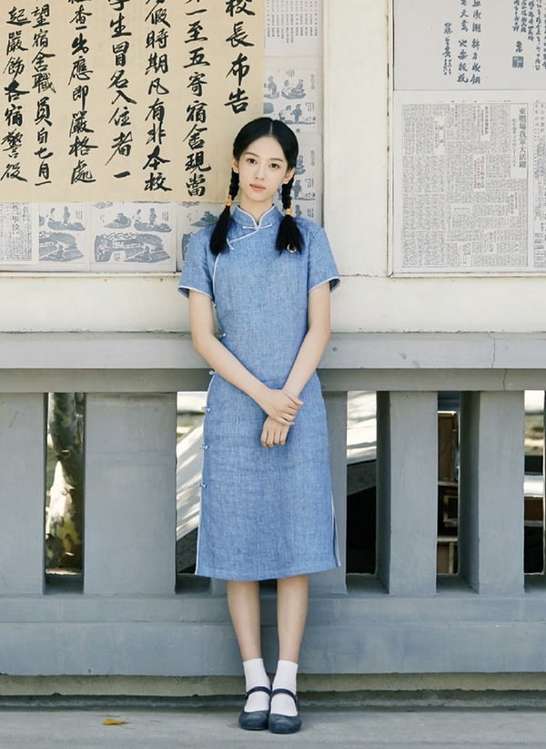 陸劇女星「民國風麻花辮造型」2：周也