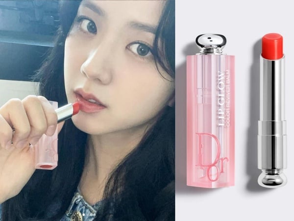 BLACKPINK Jisoo 同款唇膏:DIOR迪奧 癮誘粉漾潤唇膏 #025首爾紅