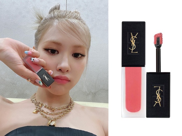 BLACKPINK ROSÉ 同款唇膏:YSL 時尚印記雪絨唇釉 #204粉雪暗號